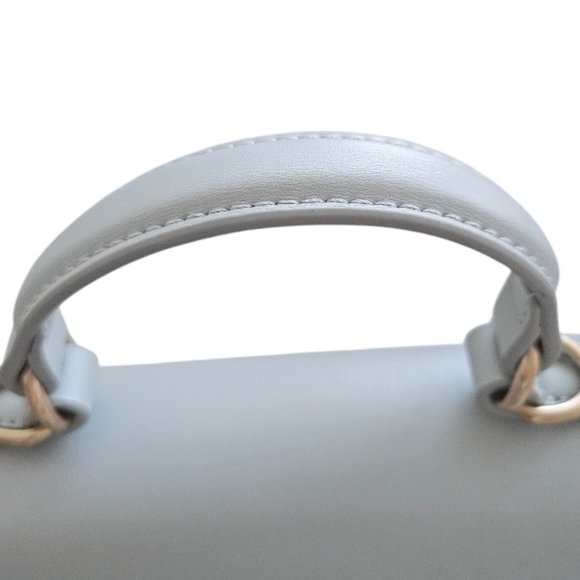 NWT Mario Valentino Women's Light Gray Mini Crossbody Bag - Picture 7 of 14